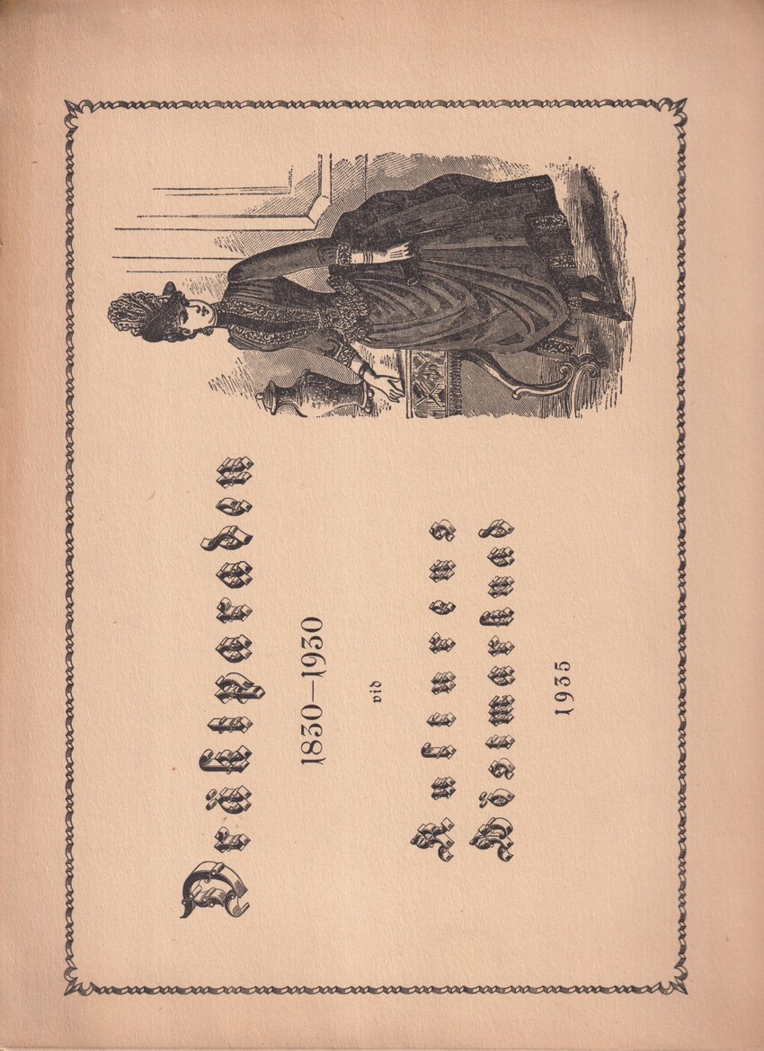 Dräktparaden 1830-1930 vid Kulturens höstmarknad 1935 [= rubrik].