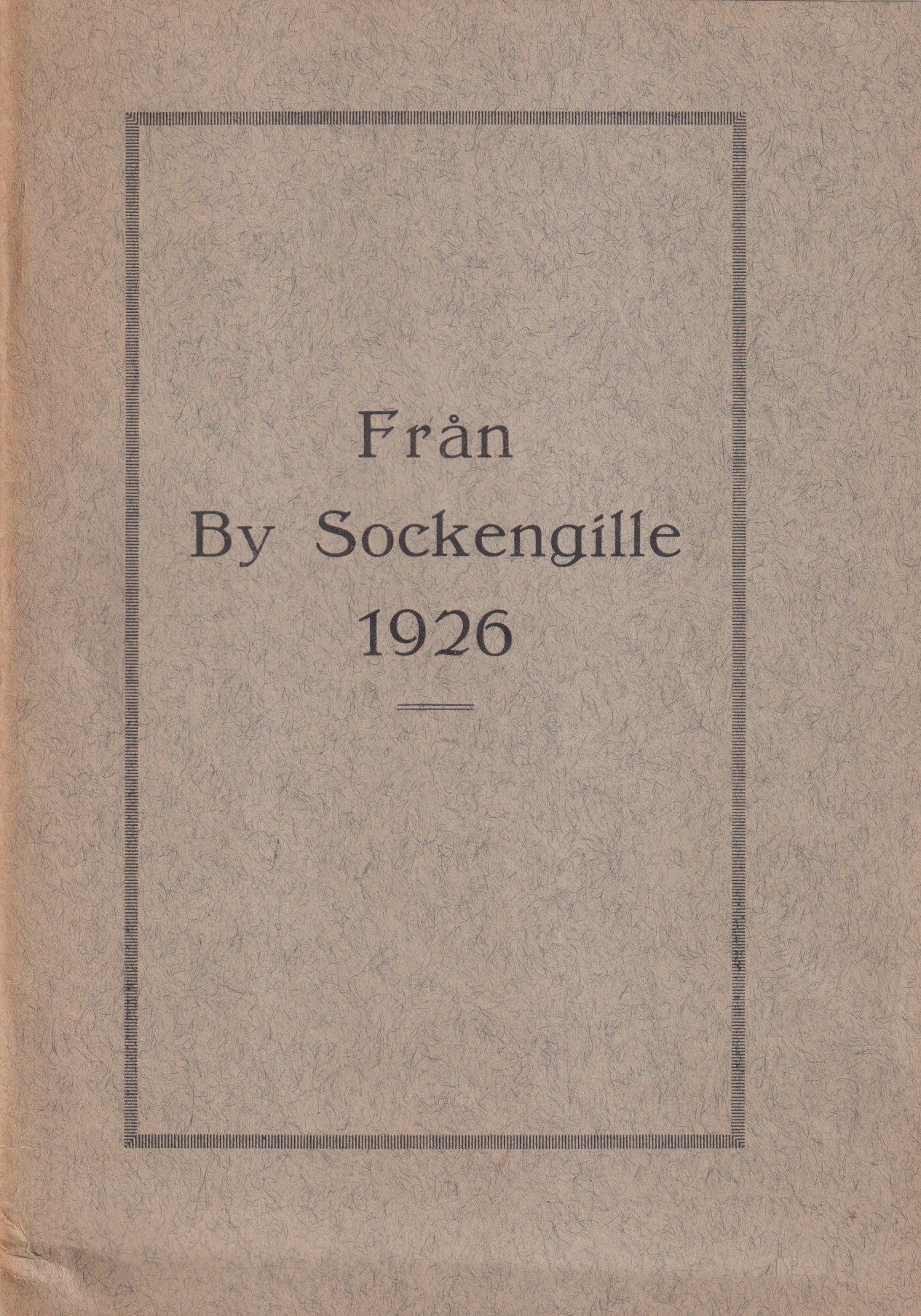 Från By sockengille 1926.