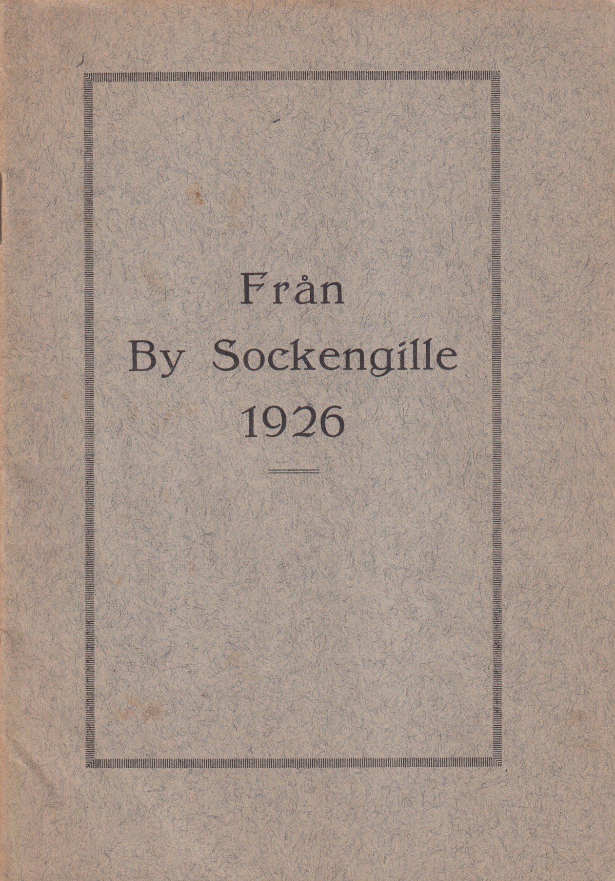 Från By sockengille 1926.