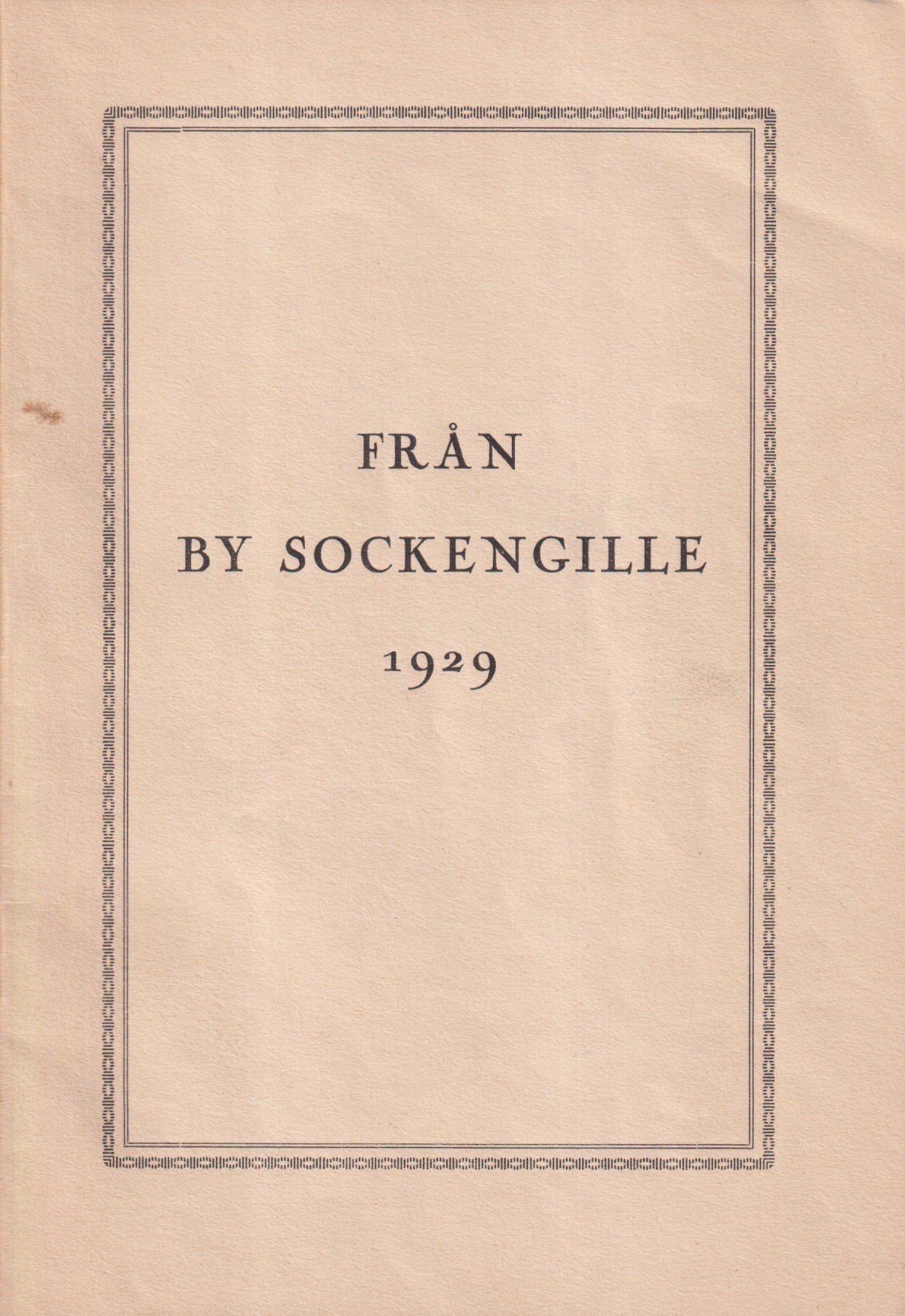 Från By sockengille 1929.