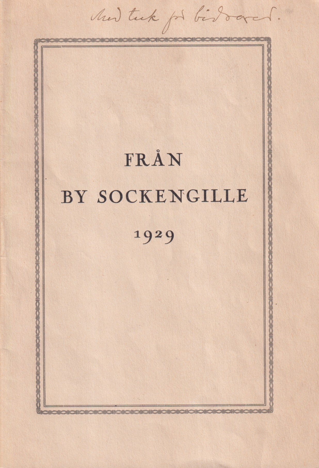 Från By sockengille 1929.