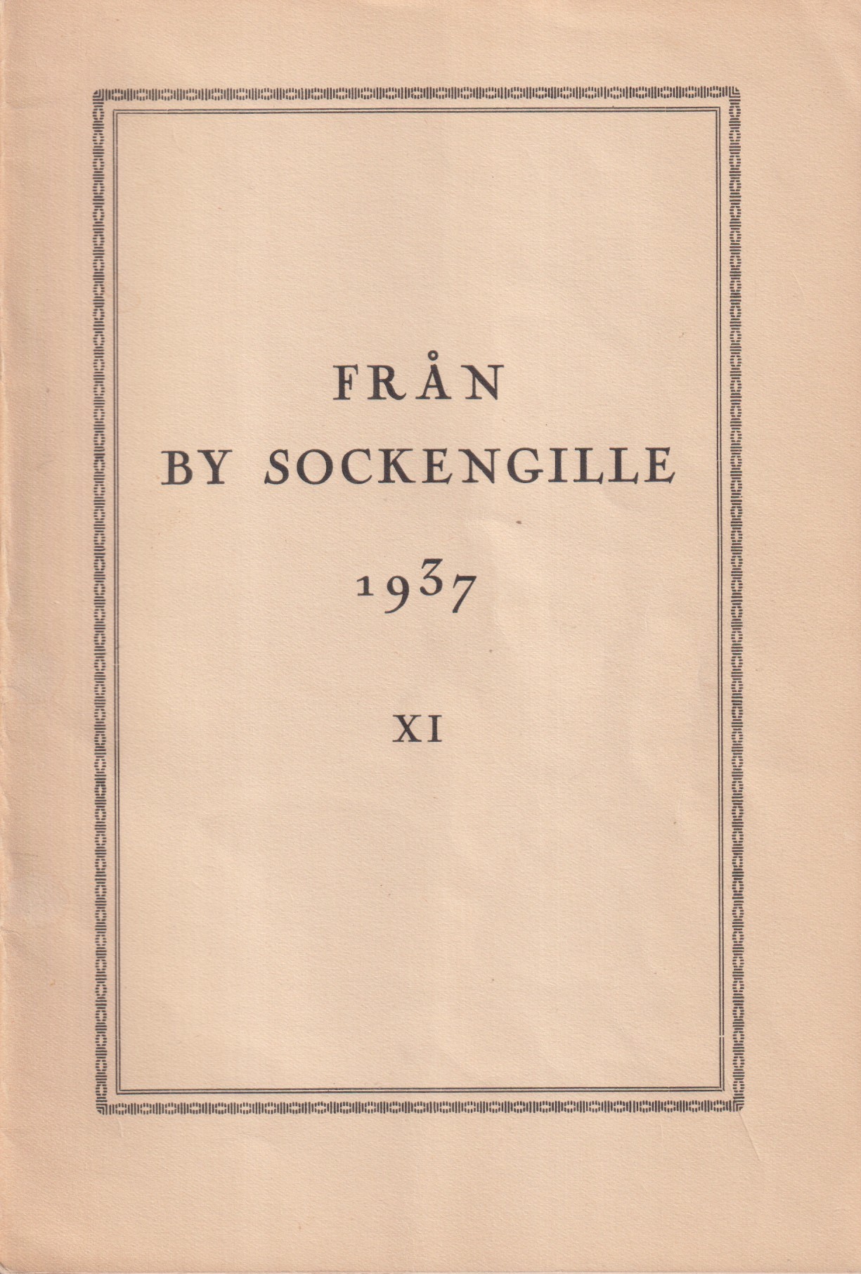 Från By sockengille 1937. XI [årgången].