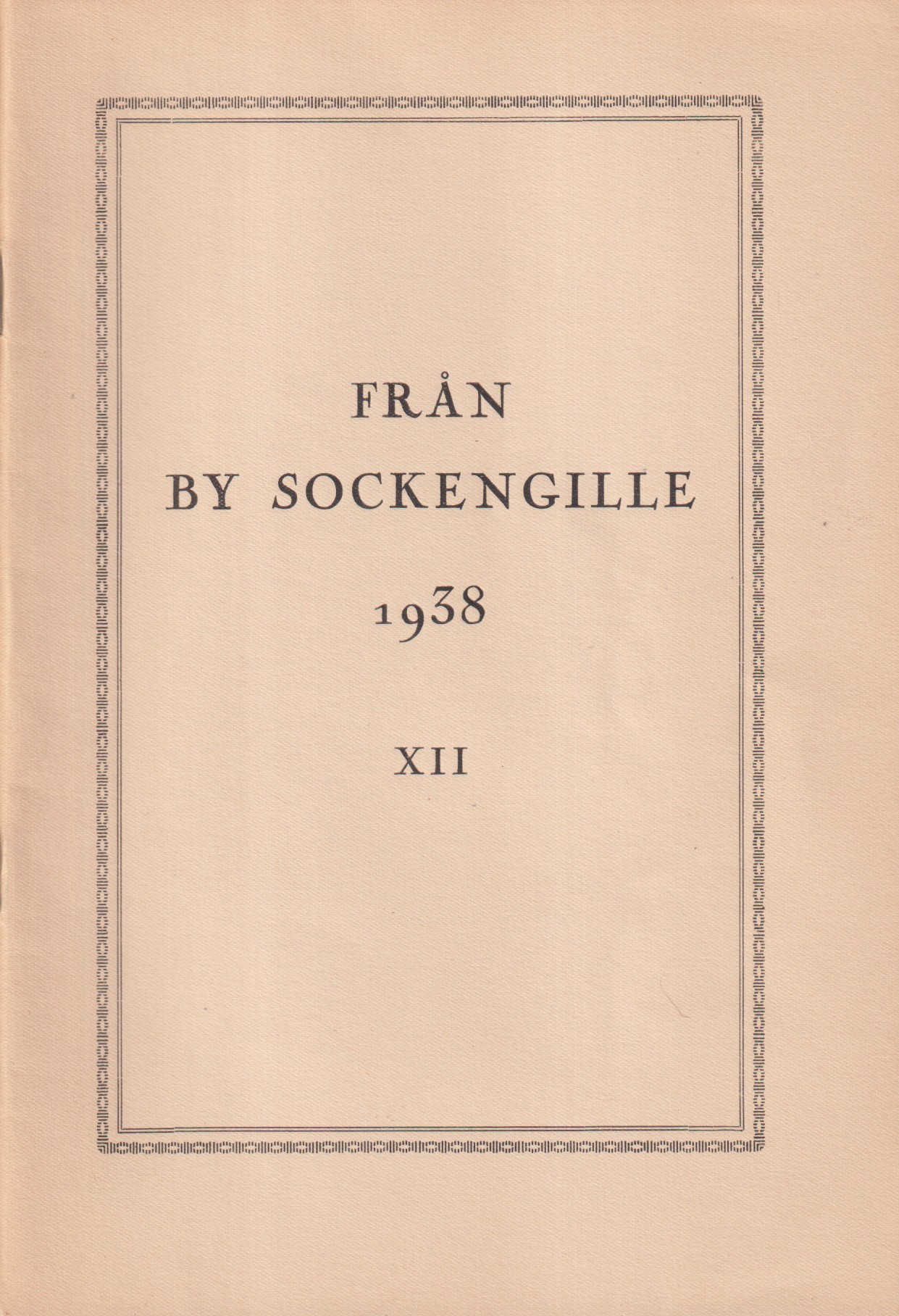 Från By sockengille 1938. XII [årgången].