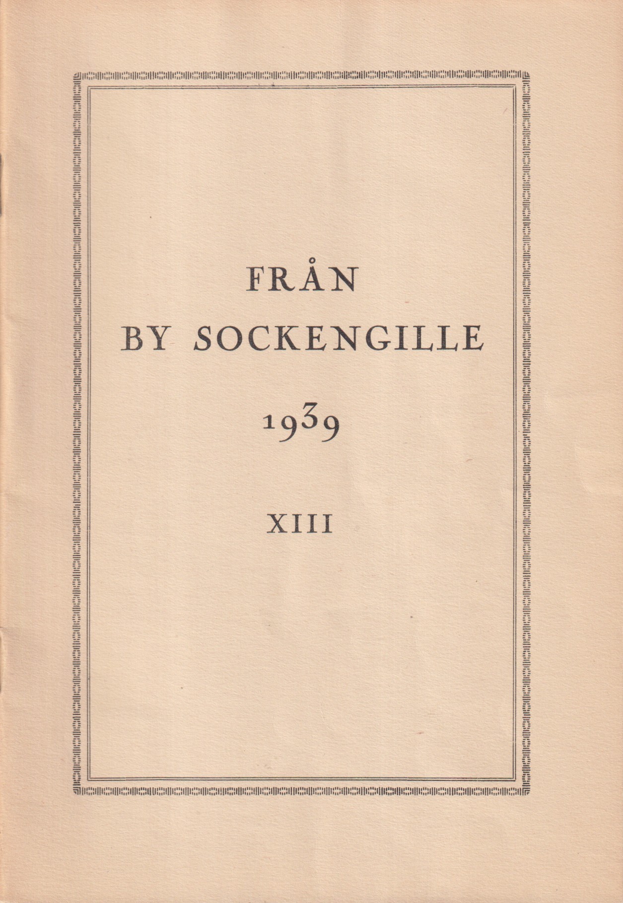 Från By sockengille 1939. XIII [årgången].
