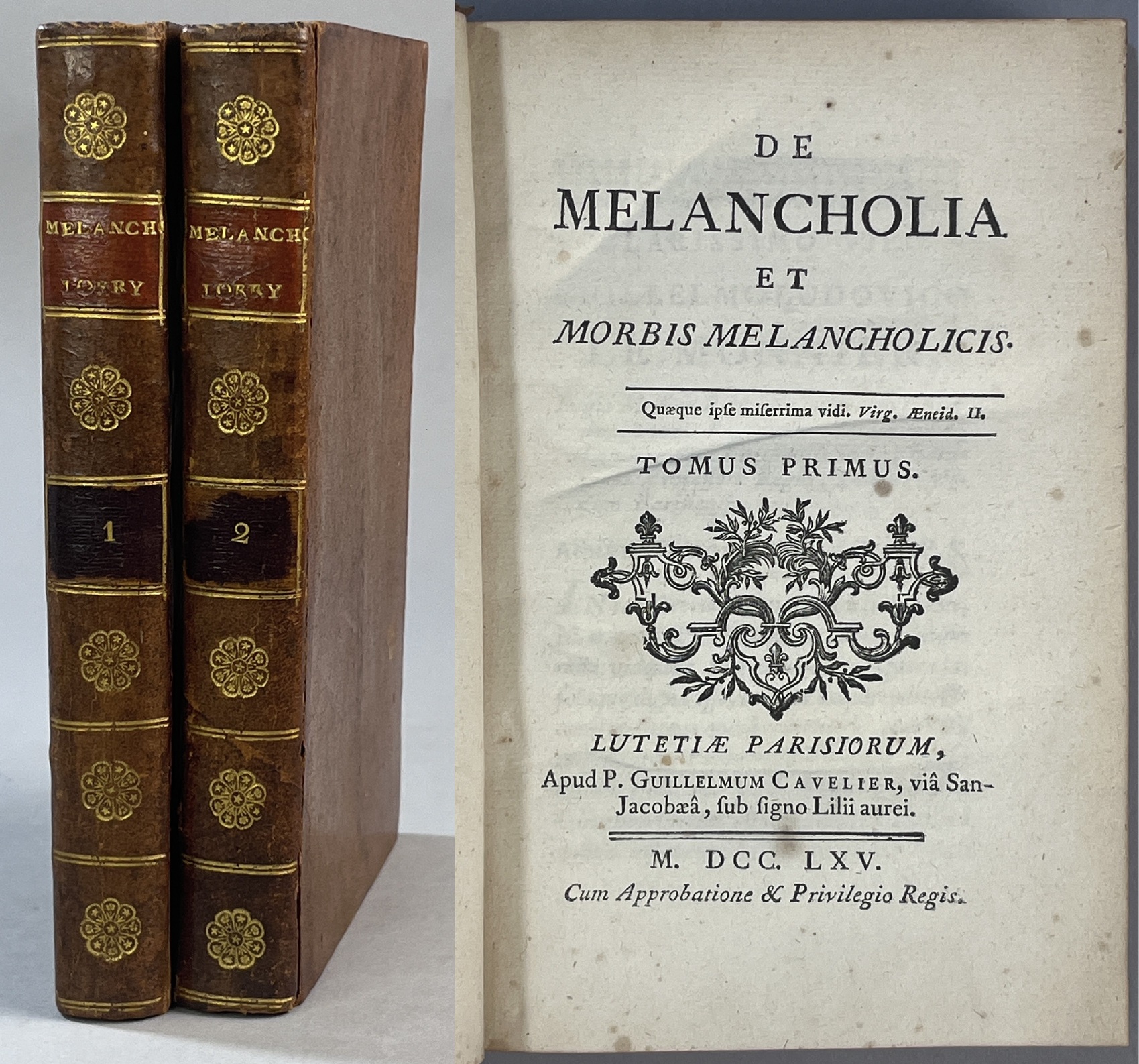 De Melancholia et Morbis Melancholicis. Tomus Primus. [... Tomus Alter].
