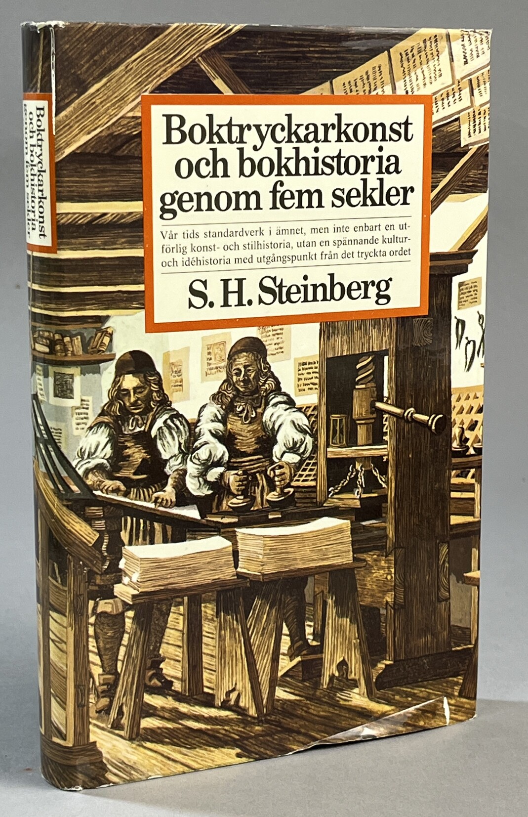 Boktryckarkonst och bokhistoria genom fem sekler. Fackgranskad och kompletterad av Åke Hallberg. [Utg. av] Bokförlaget Spektra AB.