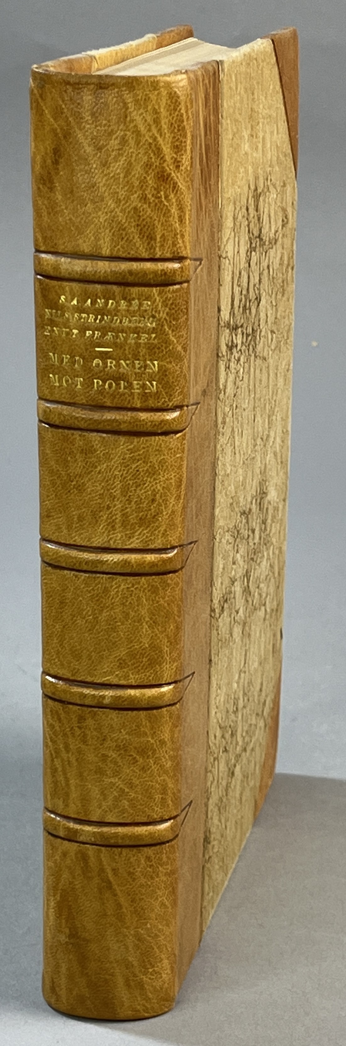Med Örnen mot polen. Andrées polarexpedition år 1897. Utgiven på grundval av S. A. Andrées, Nils Strindbergs och Knut Frænkels sommaren 1930 på Vitön funna anteckningar av Svenska sällskapet för antropologi och geografi. [Utg. av] Albert Bonniers Förlag.