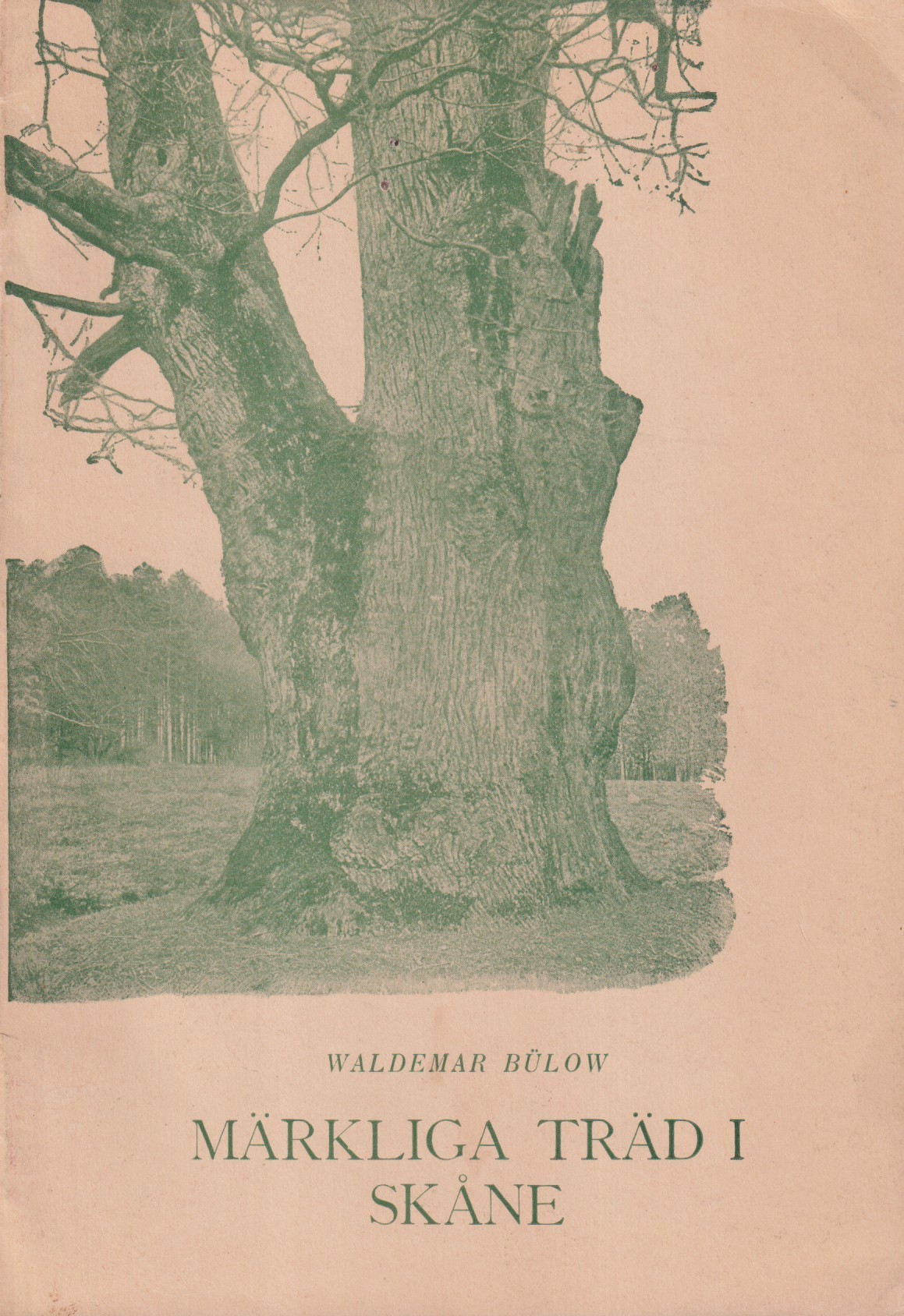 Märkliga träd i Skåne. Malmöhus län 1919. Utg. år 1944 av Skånes naturskyddsförening.