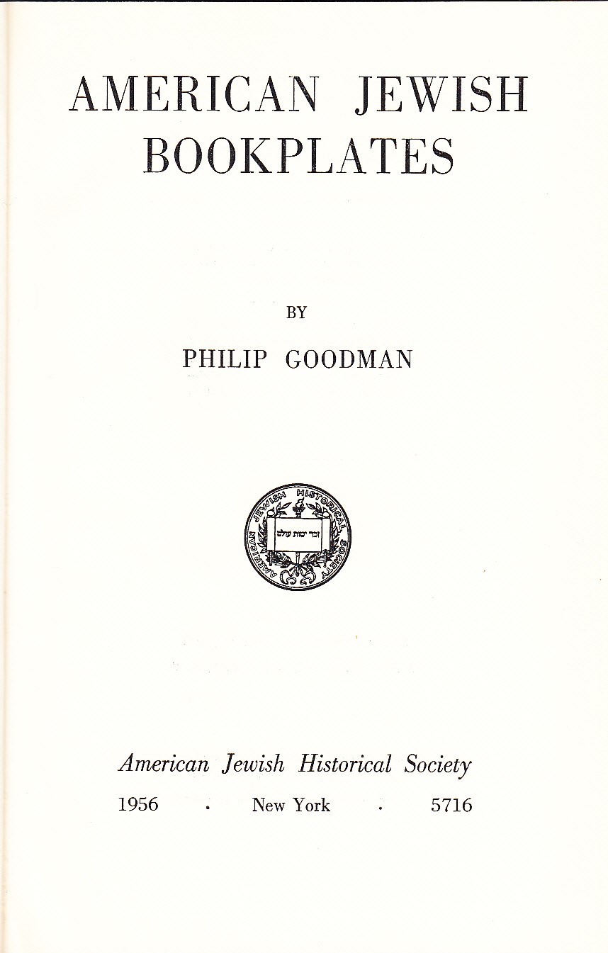 American Jewish Bookplates.
