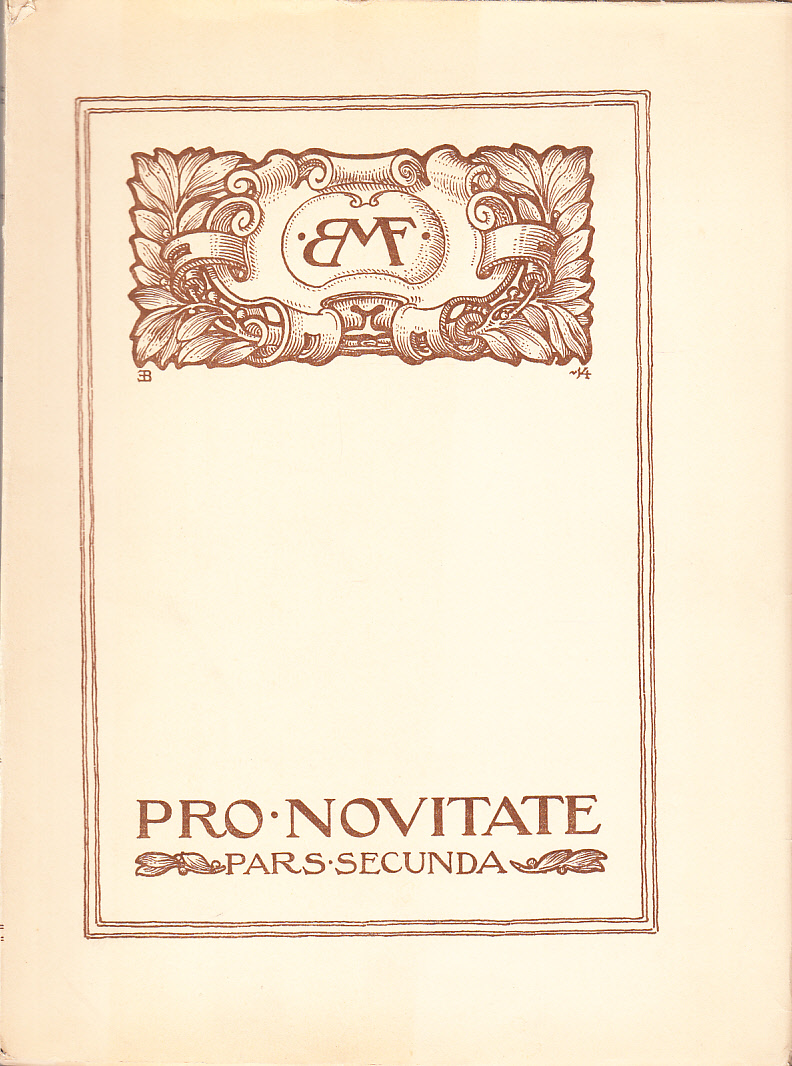 Pro Novitate. Pars secunda. Festskrift utgifven af Svenska bokhandels- medhjälpare- föreningen till minne af dess 25- åriga tillvaro 1888-1913.