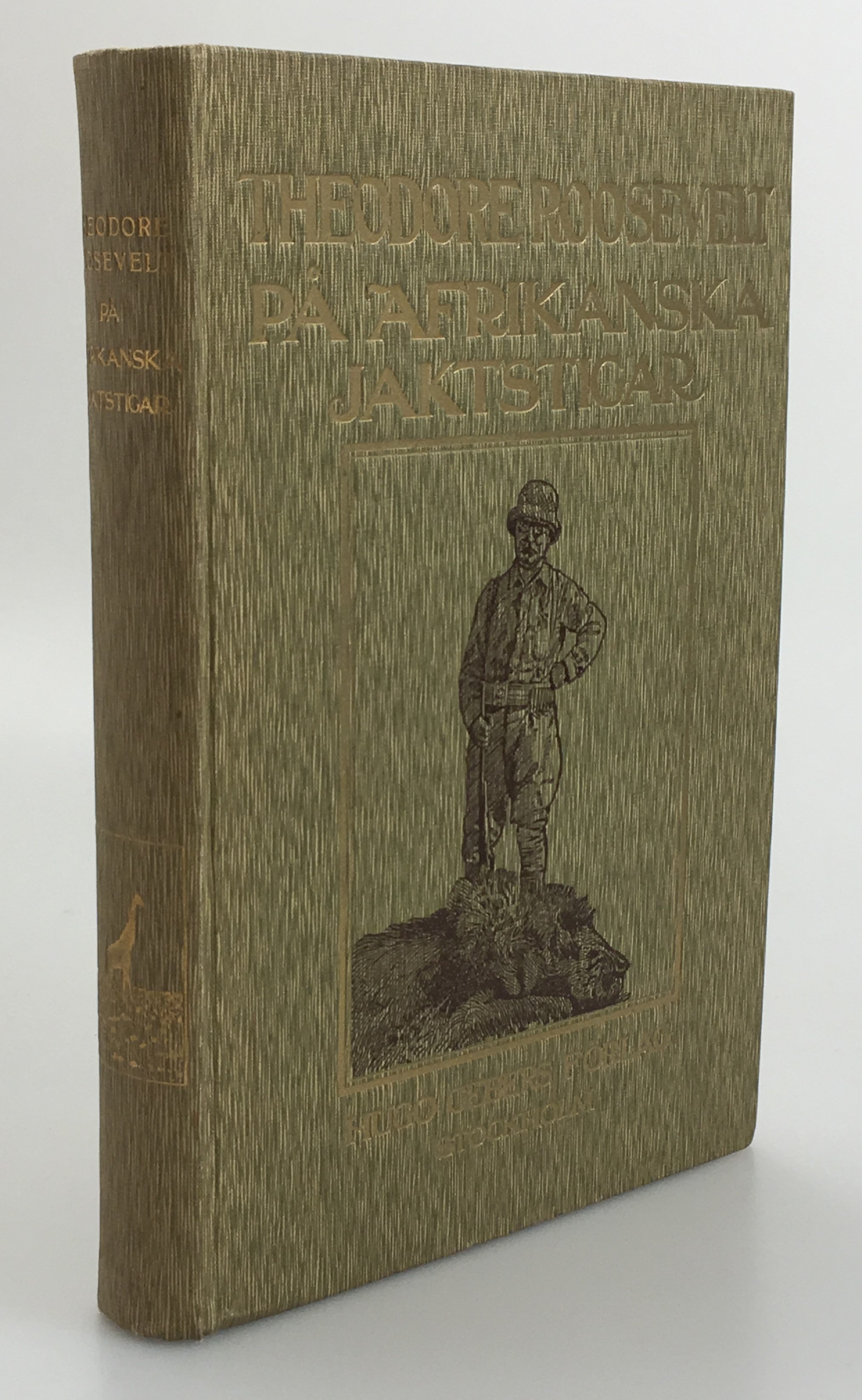 På afrikanska jaktstigar. En jägares och naturforskares berättelse om sina ströftåg i Afrika. Bemyndigad öfversättning från engelskan. Med 48 helsidesbilder efter fotografier af Kermit Roosevelt och andra medlemmar af expeditionen och efter teckningar af Philip R. Goodwin.