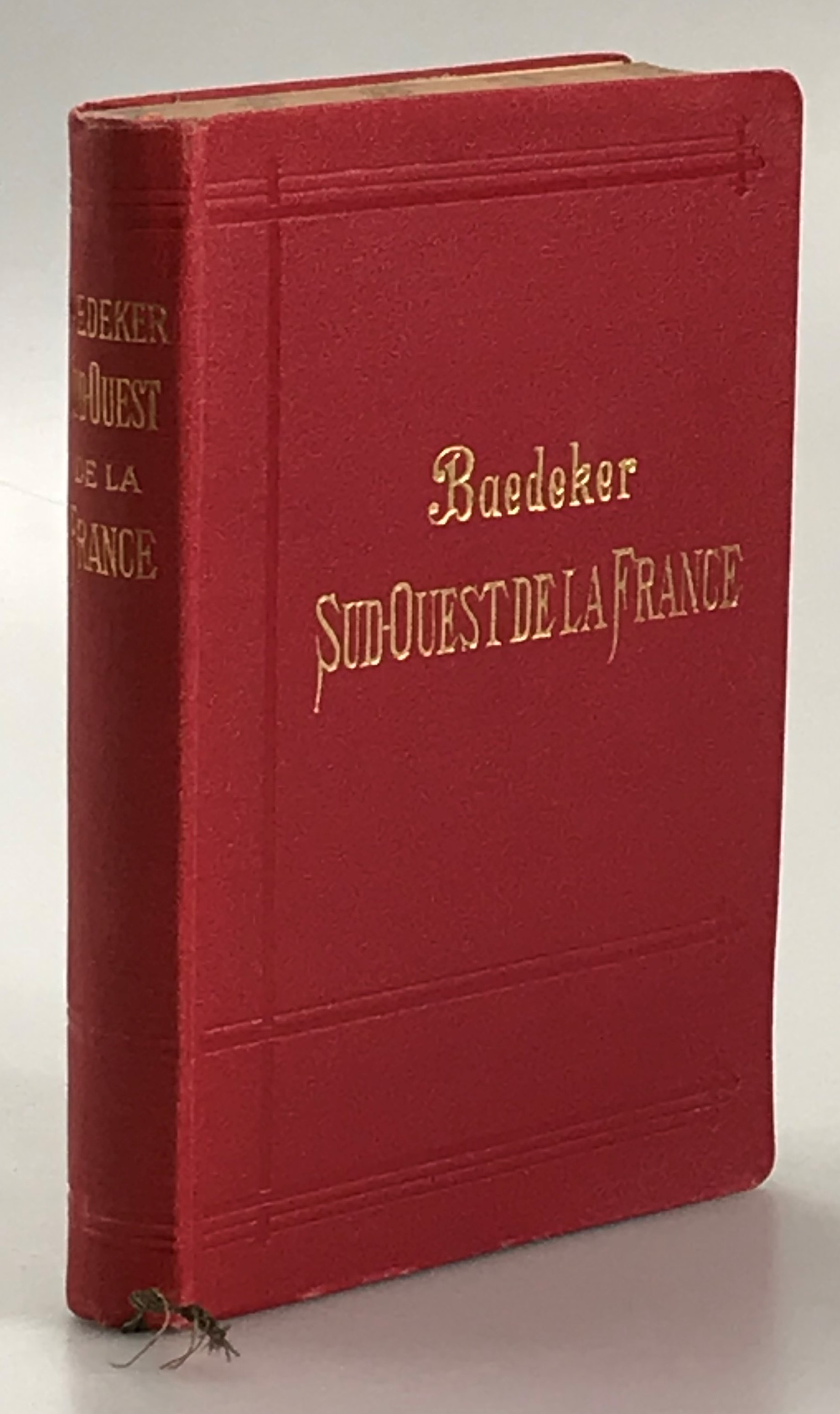 Le Sud-Ouest de la France de la Loire a la frontière d’Espagne. Manuel du Voyageur. Avec 13 cartes, 25 plans de villes et un panorama. Huitième édition, revue et miss a jour.