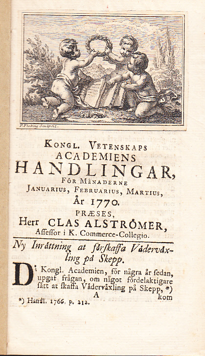 Ny inrättning at förskaffa väderväxling på skepp [= rubrik].