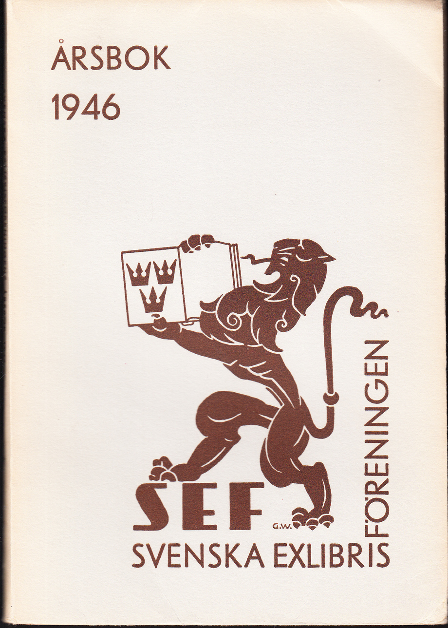 Svenska Exlibrisföreningens Årsbok 1946 under redaktion av C.G.U. Scheffer.