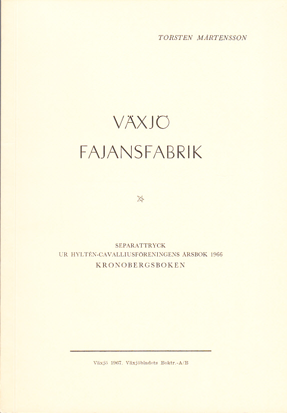 Växjö fajansfabrik.