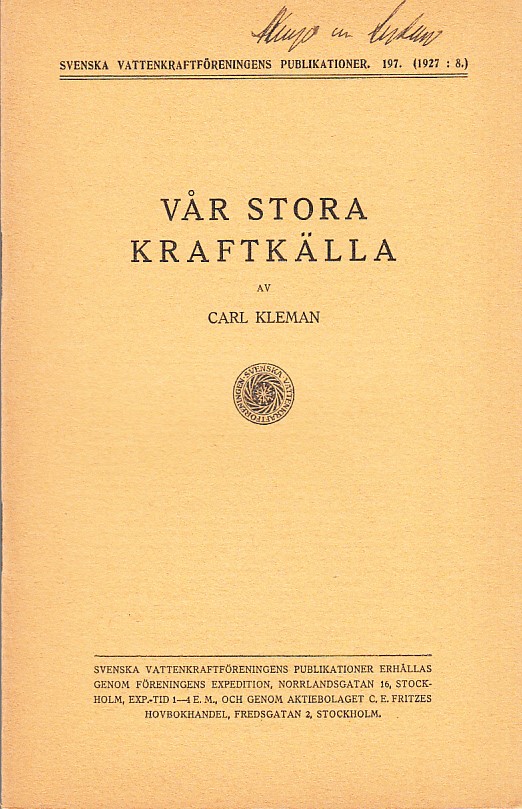Vår stora kraftkälla [= omslagstitel].