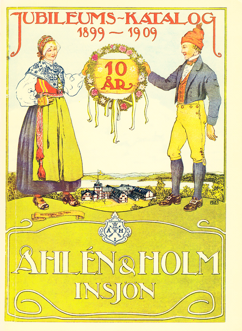 Priskurant å manufakturer, korta varor, kautschukstämplar och sigill m.m. m.m. från Åhlén & Holm, Insjön. [3:e upplagan]. [Utg. av Bokförlaget Rediviva].