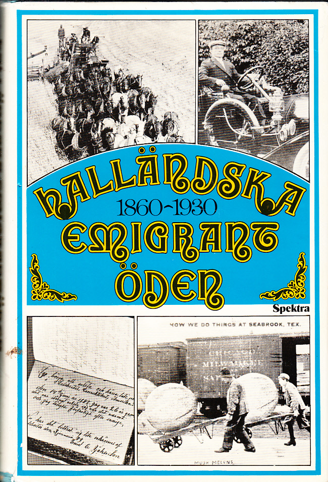 Halländska emigrantöden 1860-1930. Drömmen om Amerika - vision och verklighet. Denna bok bygger på material framtaget av studiecirklar och enskilda forskare i Hallands Bildningsförbunds länskampanj för emigrationsstudier. Boken är redigerad av Frithiof Bengtsson, Torsten Bengtsson & Bengt-Arne Person. [Utg. av] Spektra.