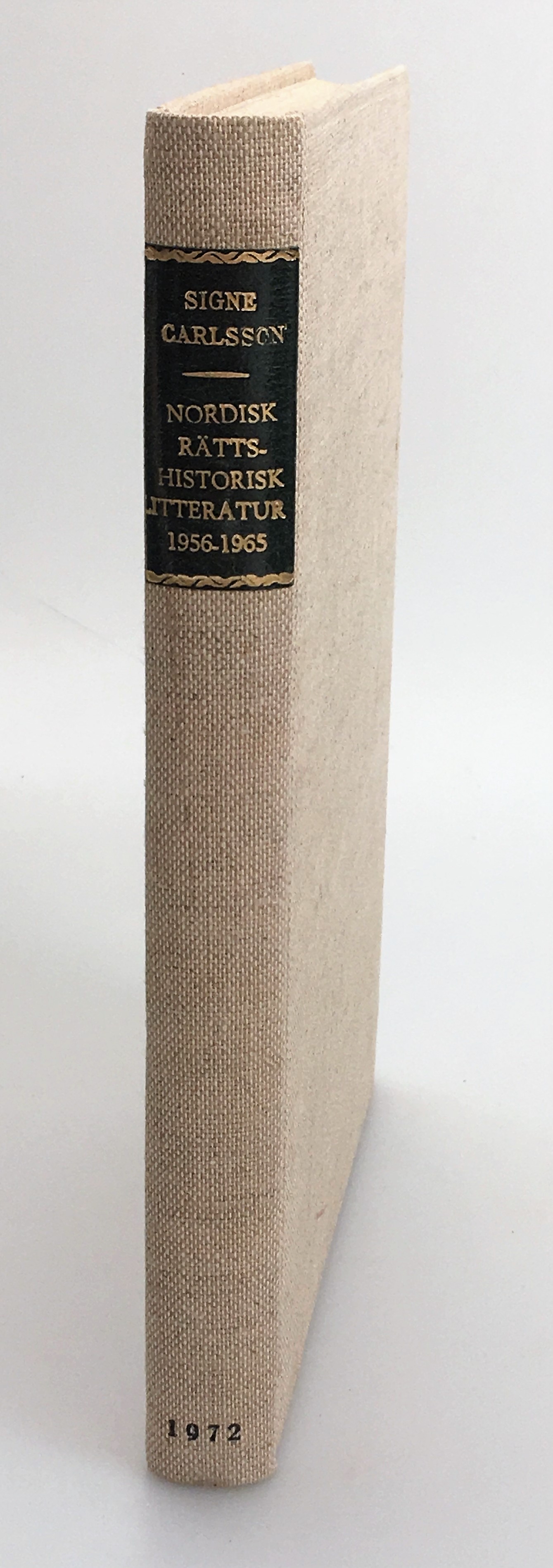 Nordisk rättshistorisk litteratur 1956-1965. En bibliografisk förteckning, sammanställd.