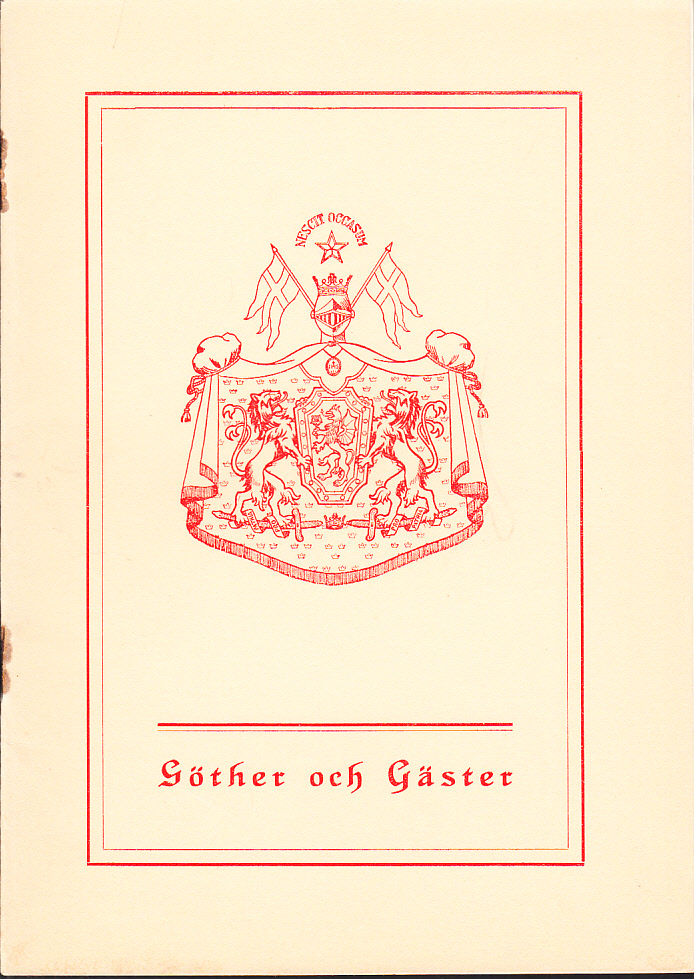 Göther och gäster. Arkivstudier och dagboksblad tillägnade minnet av vännen Henric L. Westman. [Utg. av] Gothiska Gyldene Gripen.