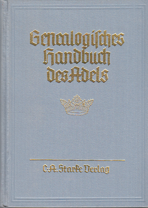 Genealogisches handbuch der adeligen häuser. Adelige Häuser A. Band VII. Hauptbearbeiter: Hans Friedrich v. Ehrenkrook.