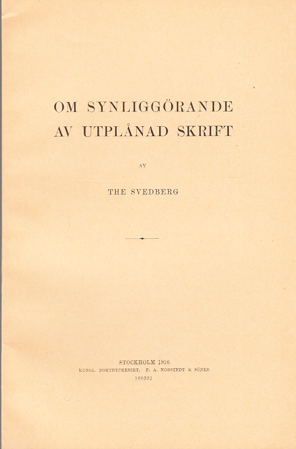 Om synliggörande av utplånad skrift [= rubrik].