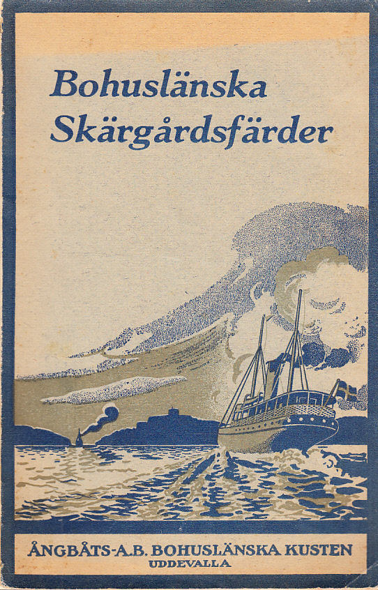 Bohuslänska skärgårdsfärder. Resehandbok utgiven av Ångbåtsaktiebolaget Bohuslänska kusten, Uddevalla.