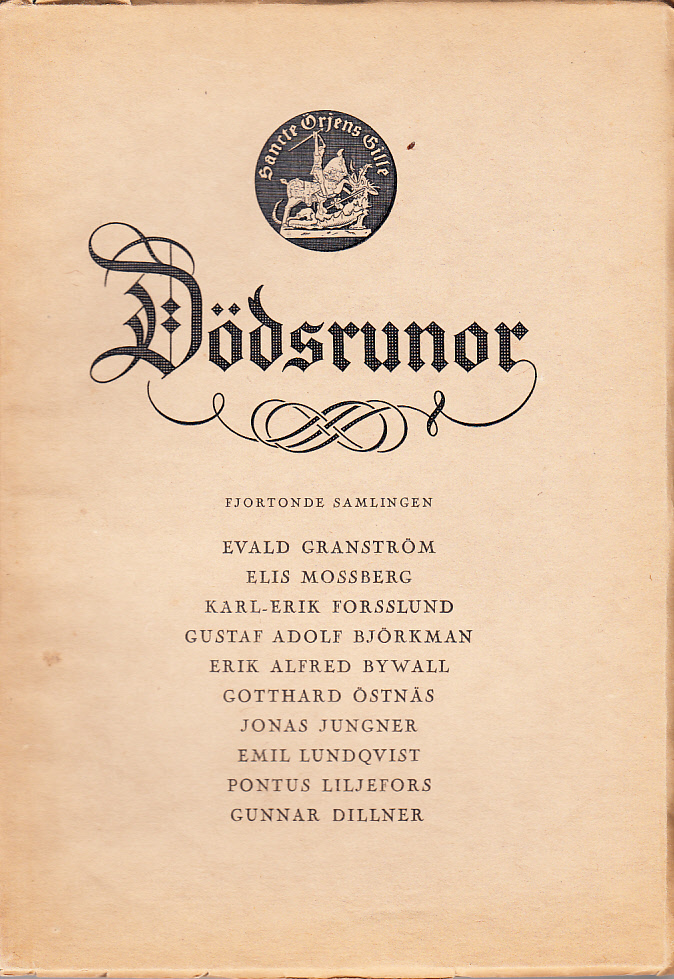 Dödsrunor. Fjortonde samlingen. [Utg. av] Sancte Örjens gille.