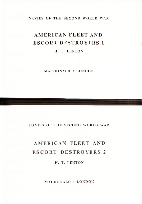 Navies of the Second World War. American Fleet and Escort Destroyers 1-2.