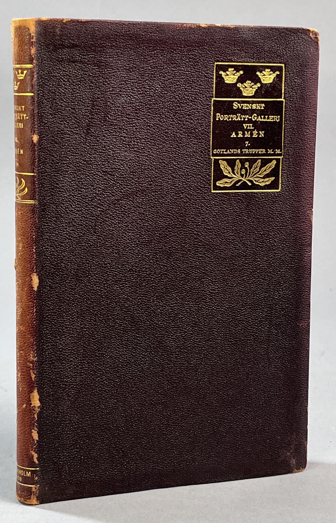 Svenskt porträttgalleri. VII. Armén. 7. [Gotlands trupper m.m.]. [Med biografiska uppgifter av Otto Bergström].