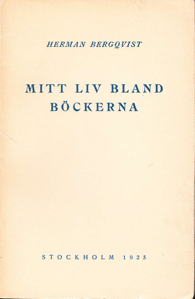 Mitt liv bland böckerna. Några konturer från en trettiofemårig verksamhet i bokförlagsfirman Albert Bonnier.