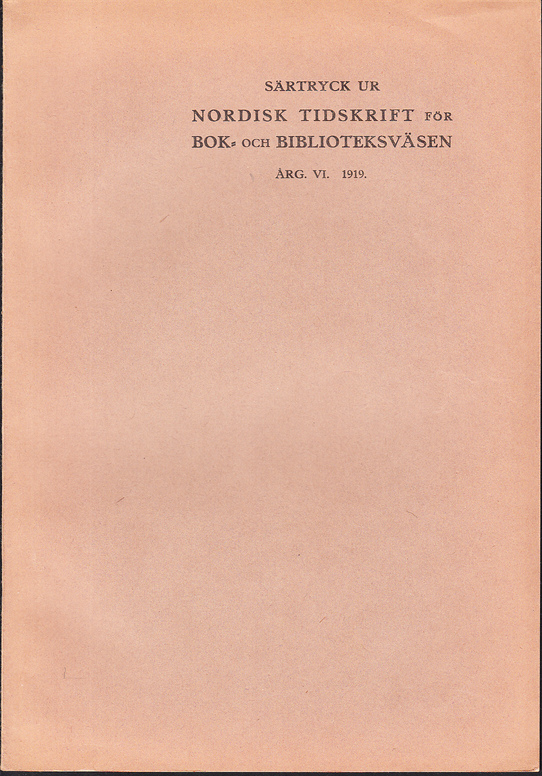 Till den svenska slavistikens äldsta historia [= rubrik].