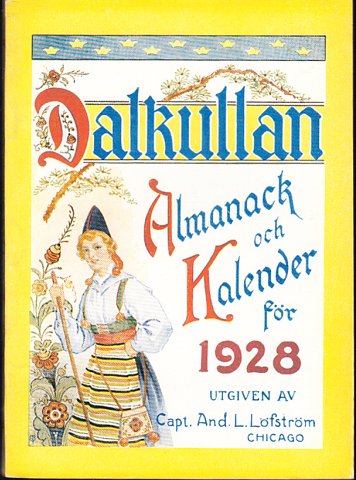 Dalkullan. Almanack och kalender för 1928. Med illustrerade skämtsamma uppsatser på vers och prosa, musikbilagor m.m. Trettionde årgången.