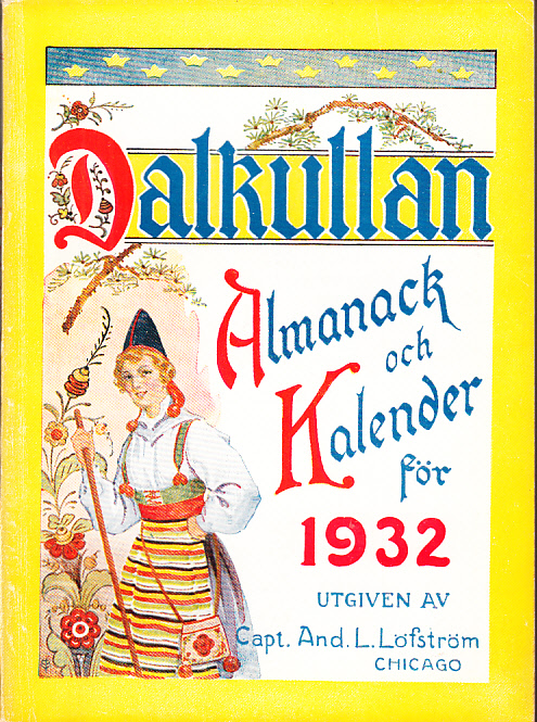 Dalkullan. Almanack och kalender för 1932. Med illustrerade skämtsamma uppsatser på vers och prosa, m.m. Trettiofjärde årgången.