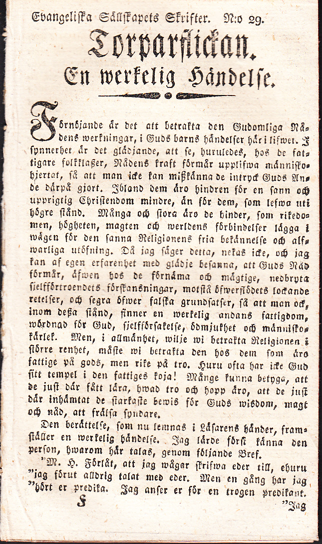 Torparflickan. En werkelig händelse [= rubrik].