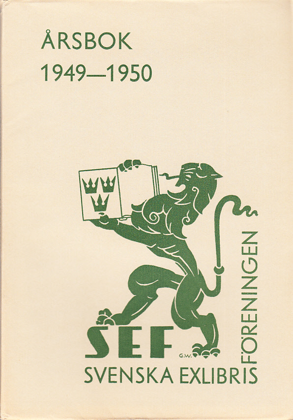 Svenska Exlibrisföreningens Årsbok 1949-1950 under redaktion av G. Abramson.