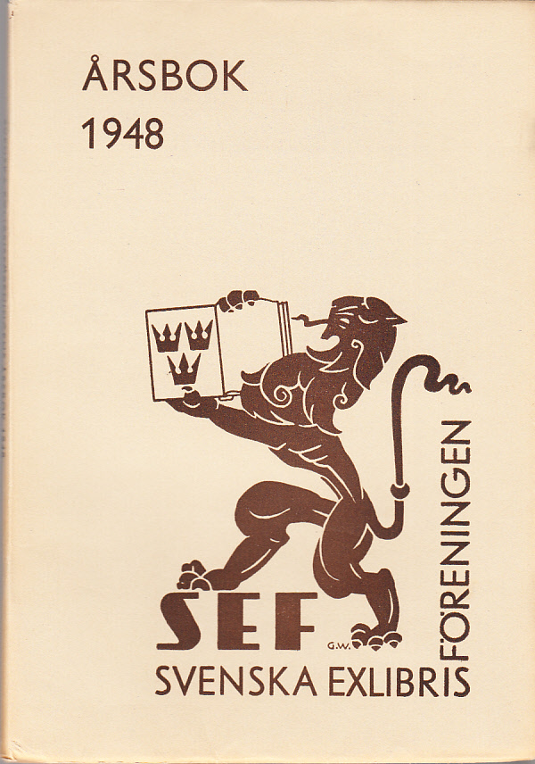 Svenska Exlibrisföreningens Årsbok 1948 under redaktion av Charles Gl. Behrens.