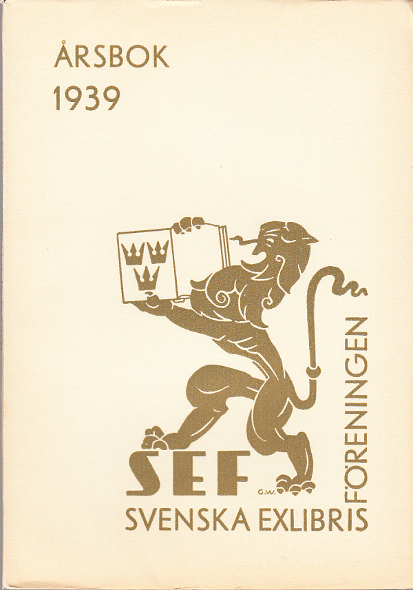 Svenska Exlibrisföreningens Årsbok 1939.