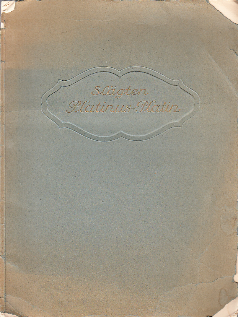 Slägten Platin 1546-1915 af H. Söderstéen. Utgifven af Otto Platin.