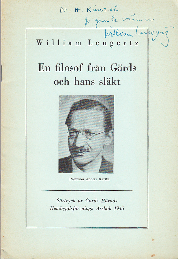 En filosof från Gärds och hans släkt.