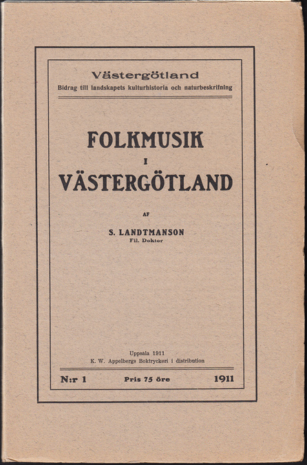 Folkmusik i Västergötland.