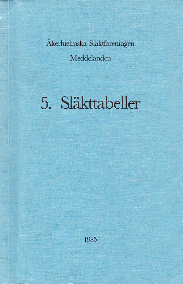 Släkttabeller.