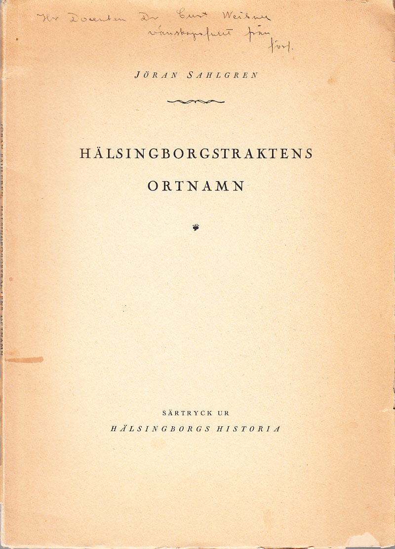Hälsingborgstraktens ortnamn.