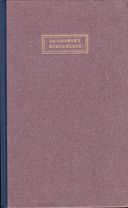 Boksamlare. Möten och minnen. [Utg. av Sällskapet] Bokvännerna.