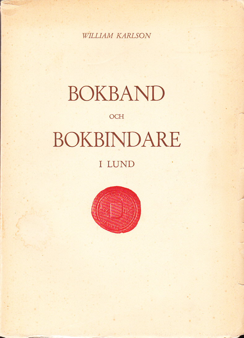 Bokband och bokbindare i Lund.
