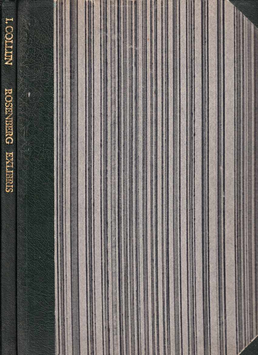 Det Rosenbergska biblioteket och dess exlibris. En bibliotekshistorisk studie af Isak Collijn. [Utg. av] Föreningen för bokhandtverk.