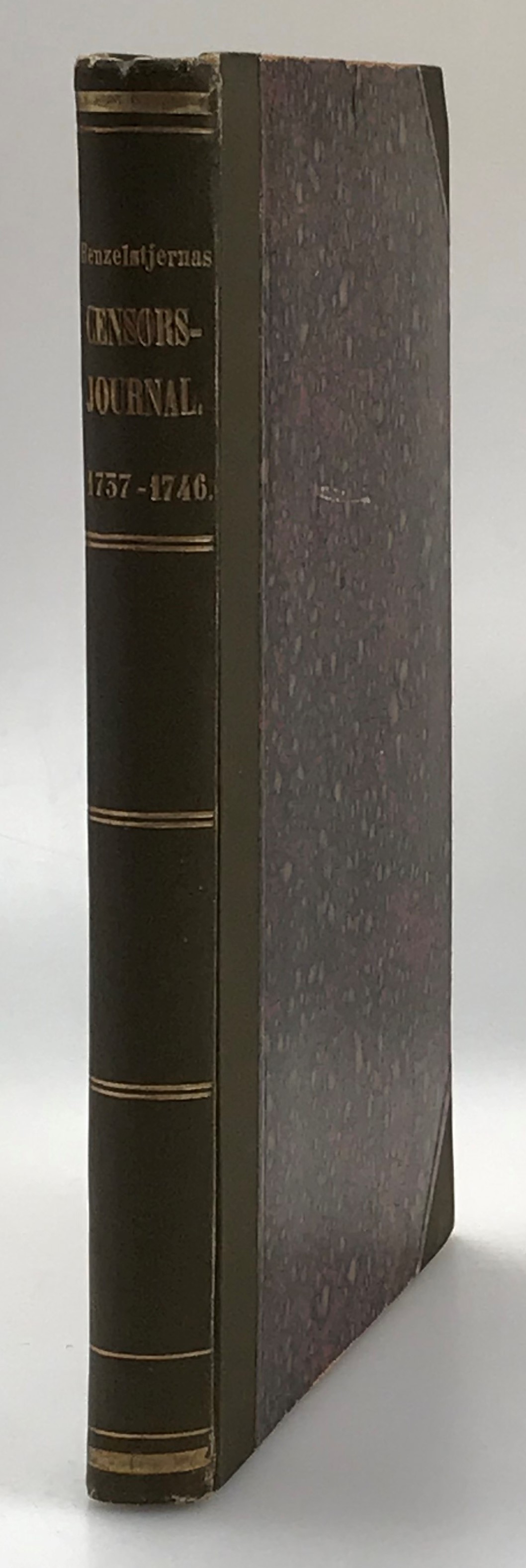 G. Benzelstjernas censorsjournal 1737-1746, utgifven af L. Bygdén och E. Lewenhaupt. Med inledning af L. Bygdén och register af E.H. Lind.