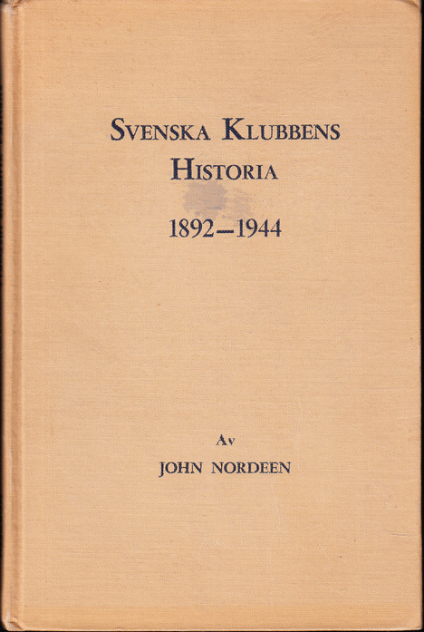 Svenska klubbens historia 1892-1944, Seattle, Washington.