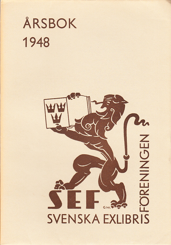 Svenska Exlibrisföreningens Årsbok 1948 under redaktion av Charles Gl. Behrens.