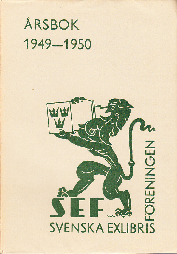 Svenska Exlibrisföreningens Årsbok 1949-1950 under redaktion av G. Abramson.